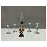 Glass Candle Holders with Oil Lamp