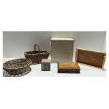 Household Baskets and Various Keepsake Boxes