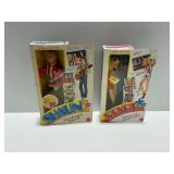 1979 Mattel Starr and Shaun High School Friends Dolls in Original Boxes