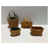(4) Longaberger Woven Baskets