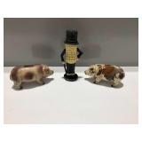 Cast Iron Pigs and Mr. Peanut Banks
