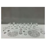 Group of Fostoria American Pattern Glassware and Other Glassware... see photos