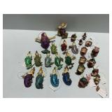 Mermaid and Stylized Fish Ornaments
