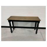 Wooden Bench with Turned Legs