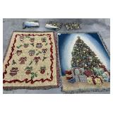 (5) Woven Holiday Throws