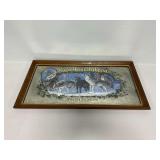 1990 Pabst Blue Ribbon Timber Wolves Advertising Mirror