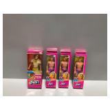 (4) Mattel Ken Dolls: 1979 Sport and Shave Edition and (3) 1981 Sunsational Malibu Editions