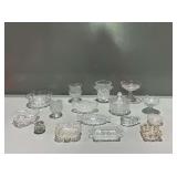 Multi Piece Clear Glass Tableware Assortment
