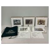 (5) Wisconsin Ducks Unlimited Sponsor Prints with Stamps and Storage Bag