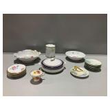 Hand Painted Plates and Bowls and Other Vintage Porcelain