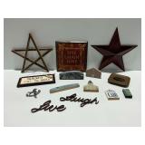Wall Hangings and Tabletop Decor: "Nurses Call the Shots" Sign and Others