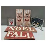 Fall and Winter Wooden Decor and Framed Art
