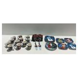 Ceramic Christmas Dinnerware Set: Mugs, Plates, and Cake/Pie Servers