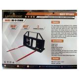 Unused LandHonor Skid Steer Bale Spear ... you will receive one frame and 2 spears