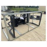 Unused 2026 Skid Steer Bale Squeeze Hydraulic Adjustable Attachment