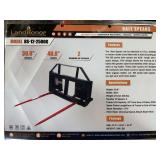 Unused LandHonor Skid Steer Bale Spear ... (middle, bent top please preview) you will receive one frame and 2 spears