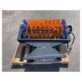 Vorx Mini Skid Steer Angle Broom Sweeper