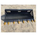 Unused LandHonor Skid Steer Rock Bucket  Width:78 in