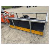 Unused 2026 Skid Steer 6 Way Dozer Blade(with controller) Attachment