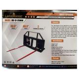 Unused LandHonor Skid Steer Bale Spear ... you will receive one frame and 2 spears