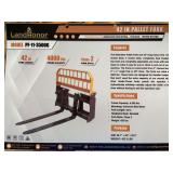 Unused LandHonor Skid Steer Pallet Fork ... you will receive one frame & 2 forks