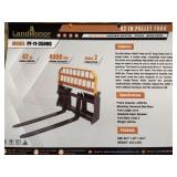 Unused LandHonor Skid Steer Pallet Fork ... you will receive one frame & 2 forks
