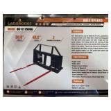 Unused LandHonor Skid Steer Bale Spear ... you will receive one frame and 2 spears
