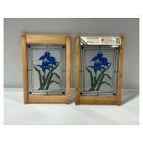 (2) Heritage Decoglas Panels with Wooden Frames