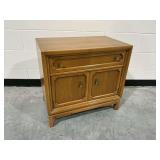 Red Lion Table Company Wooden Nightstand with Single Drawer and Dual Doors