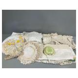 Doilies, Embroidered Pieces, and Other Linens