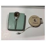 1950s Detecto Bathroom Scale and Cordomatic Retractable Clothesline