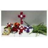 Artificial Floral Arrangements and Crosses