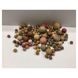 Assortment of Clay Marbles
