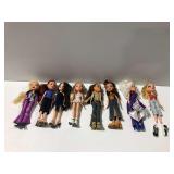 (8) Bratz Fashion Dolls with Clothing and Shoes