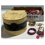 Costume Jewelry Necklaces, Bracelets and Jewelry Box