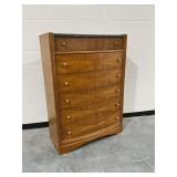 Marble Top 6-Drawer Wooden Chest