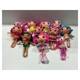 Group of Lalaloopsy Dolls and Accessories