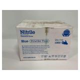 Box of Rubberex 1000 Count Large Blue Nitrile Disposable Gloves