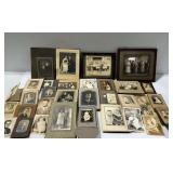 Framed and Unframed Vintage Photographic Portraits