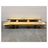 Wooden Dolly with Casters... 56 in. long