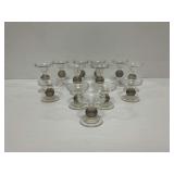 Crystal Candle Holders with Rhinestone Accents