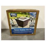 New Blue Rhino Square Outdoor Fire Pit GAD15253B