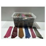 Neckties Assortment Including Silk Ties... Many Different Patterns