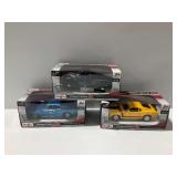 (3) Maisto Premiere Edition Diecast Vehicles