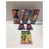 (5) Bratz Dolls with Book