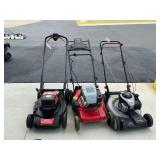(3) Push Lawn Mowers Including Echo, Snapper, and Murray...see description