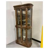 American Furniture Illuminated Wooden Curio Cabinet