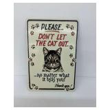 Metal Sign "Please Don