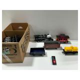 Radio Control Train Set with Locomotive Cars and Plastic Track