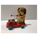 Fisher-Price Merry Mutt Wooden Pull Toy Xylophone